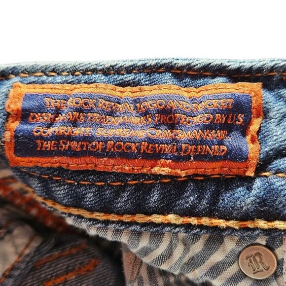 Rock Revival Women's Denim Patti Embroidered Flap Pocket Boot Jeans Size 27 - Picture 8 of 16